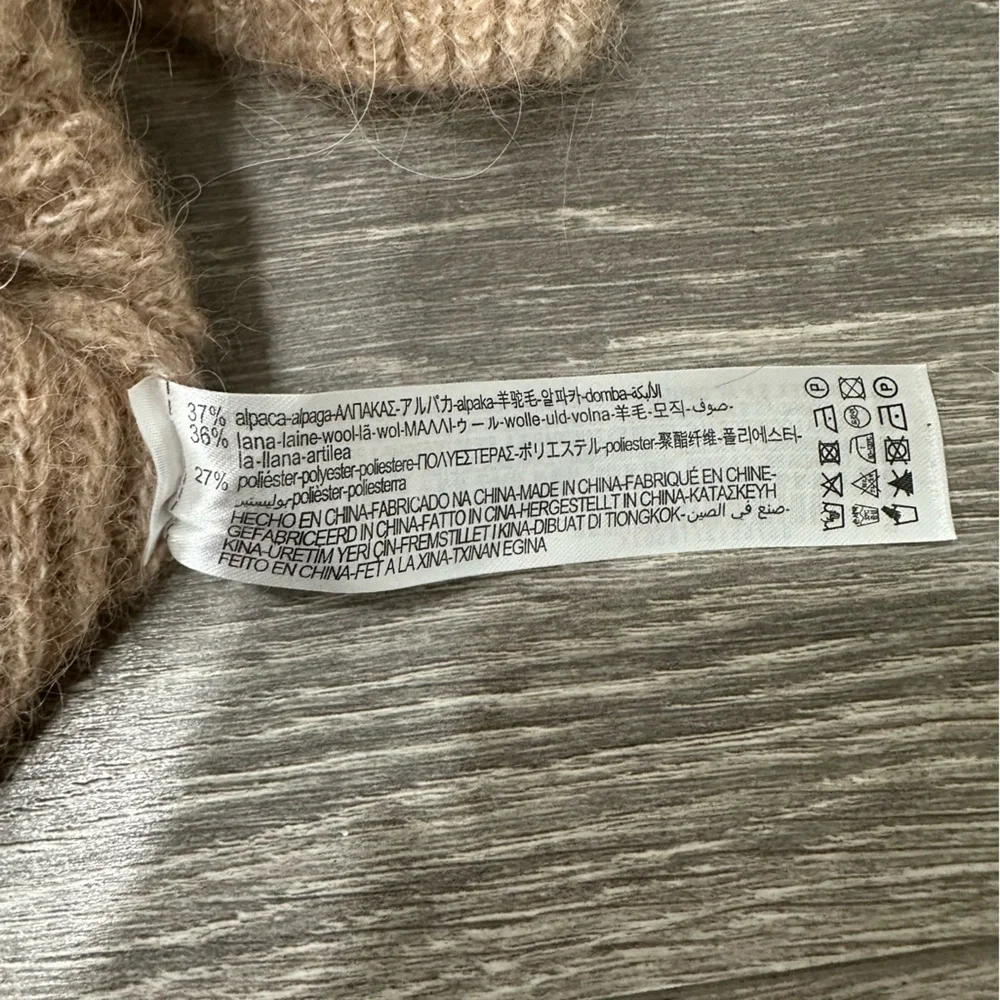 ZARA Brown Mohair Knit Sweater Top - Picture 7 of 8